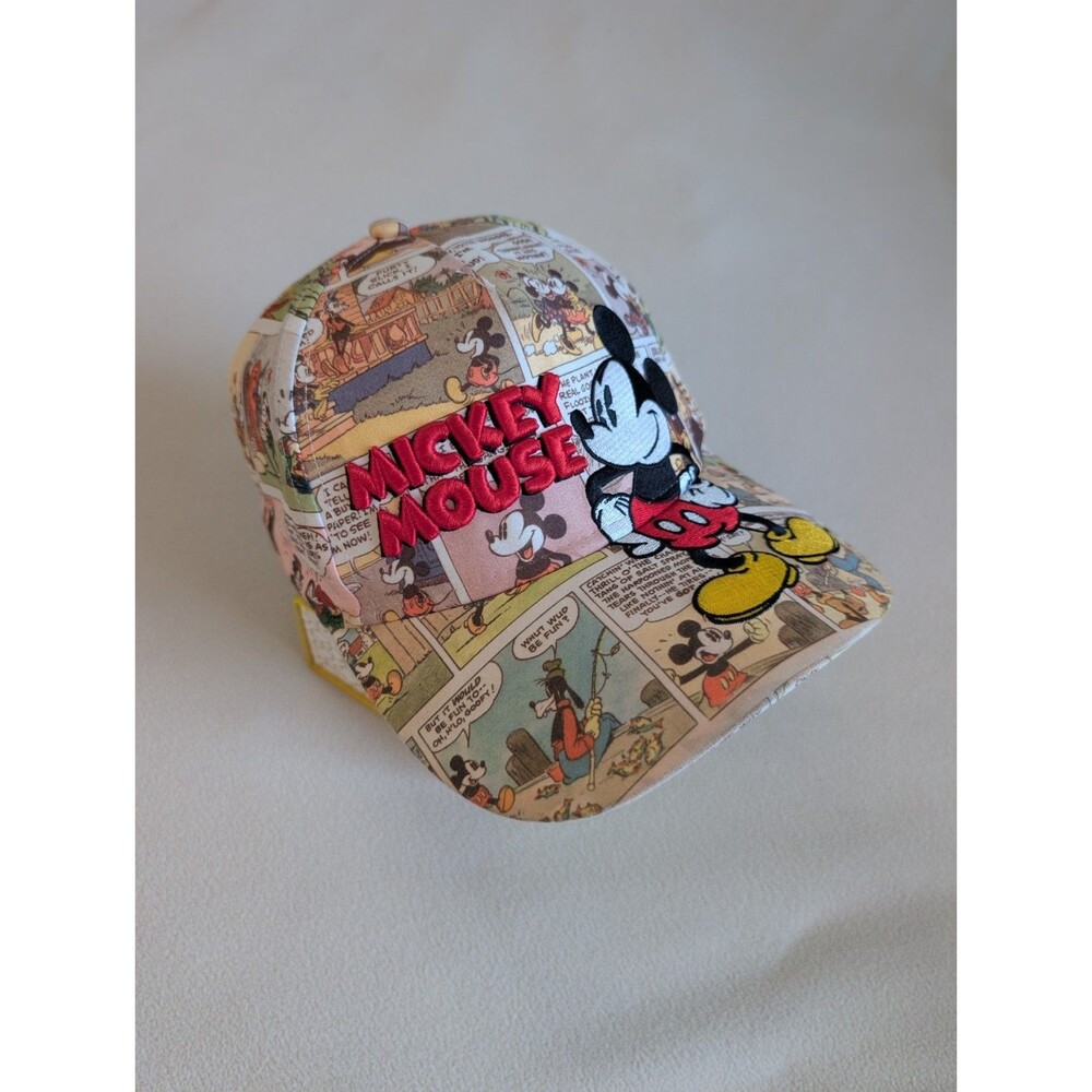 Disney Mickey Mouse Comic Strip Hat Adjustable Baseball Cap Adults Embroidered